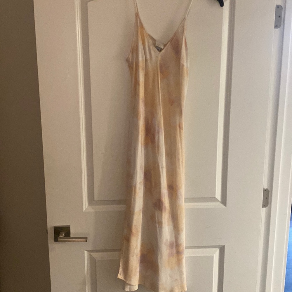 Long multi color pastel maxi dress